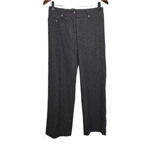 MEXX Wool Grey Trouser Pants Size 4 Sophisticated Collegiate Preppy Neutral